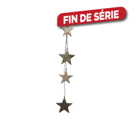 Grappe d'étoiles à suspendre 16 cm DECORIS