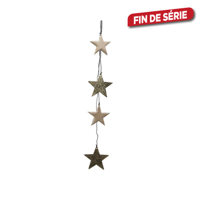 Grappe d'étoiles à suspendre 16 cm DECORIS