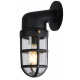 Applique extérieure noire Dudley E27 60 W dimmable LUCIDE