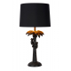 Lampe de table noire et dorée Coconut E27 40 W LUCIDE