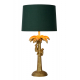 Lampe de table verte et dorée Coconut E27 40 W LUCIDE