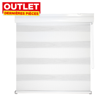 Store enrouleur Jalousy blanc 90 x 220 cm MADECO