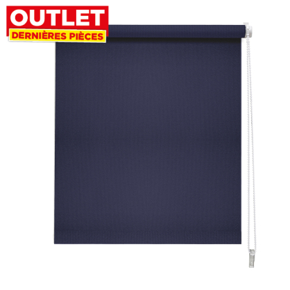 Store enrouleur occultant Easy Roll bleu marine 62 x 190 cm MADECO