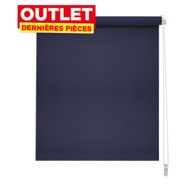 Store enrouleur occultant Easy Roll bleu marine 52 x 190 cm MADECO