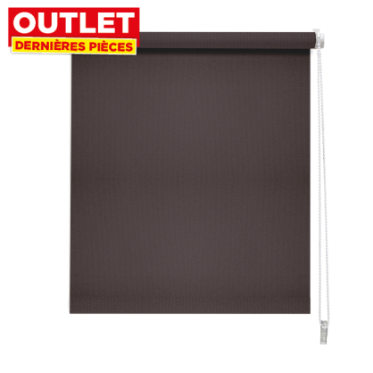 Store enrouleur occultant Easy Roll chocolat 62 x 190 cm MADECO