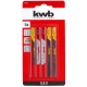 Set de lames bois et métal pour scie sauteuse 5 pièces KWB