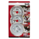 Set de disques à tonconner diamant Ø 125 mm 3 pièces KWB