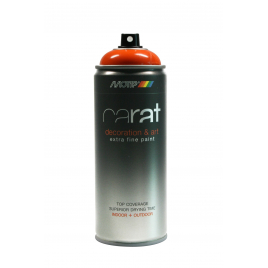 Peinture aérosol Carat Orangé Signal brillante 0,4 L MOTIP