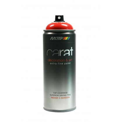 Peinture aérosol Carat Rouge Feu brillante 0,4 L MOTIP