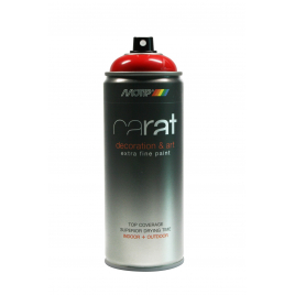 Peinture aérosol Carat rouge signal brillante 0,4 L MOTIP