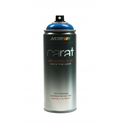 Peinture aérosol Carat Bleu Signal brillante 0,4 L MOTIP