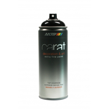 Peinture aérosol Carat Noir Foncé brillante 0,4 L MOTIP