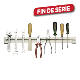 Barrette Magnétique Porte-Outils 38,5cm - MOTTEZ - Mr.Bricolage