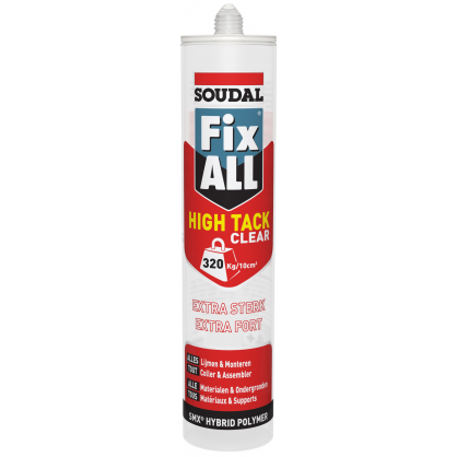 Colle 2-en-1 extra forte transparent 0,29 L SOUDAL