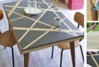 Relooker une table avec des effets graphiques